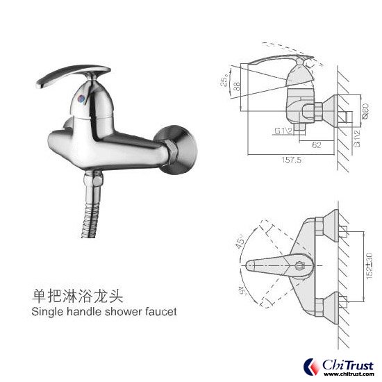 Single handle shower faucet CT-FS-13938